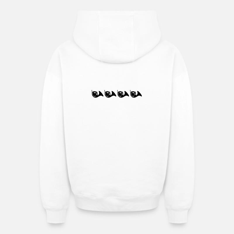 Bugle - Oversized Heavyweight Unisex Zip Hoodie - white