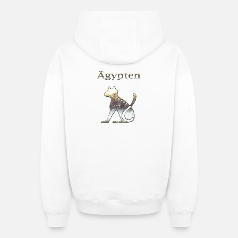 Egypte 87 - Sweat à capuche unisexe zippé oversize épais SPREAD - blanc