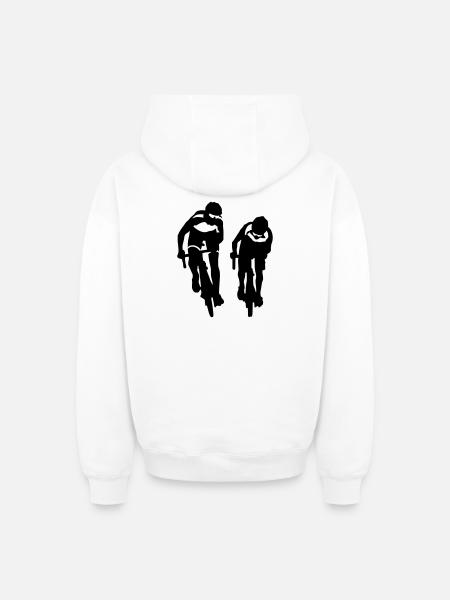 Velos - Sweat à capuche unisexe zippé oversize épais SPREAD - blanc