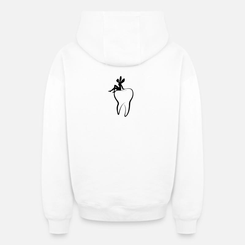 La petite souris - Sweat à capuche unisexe zippé oversize épais SPREAD - blanc