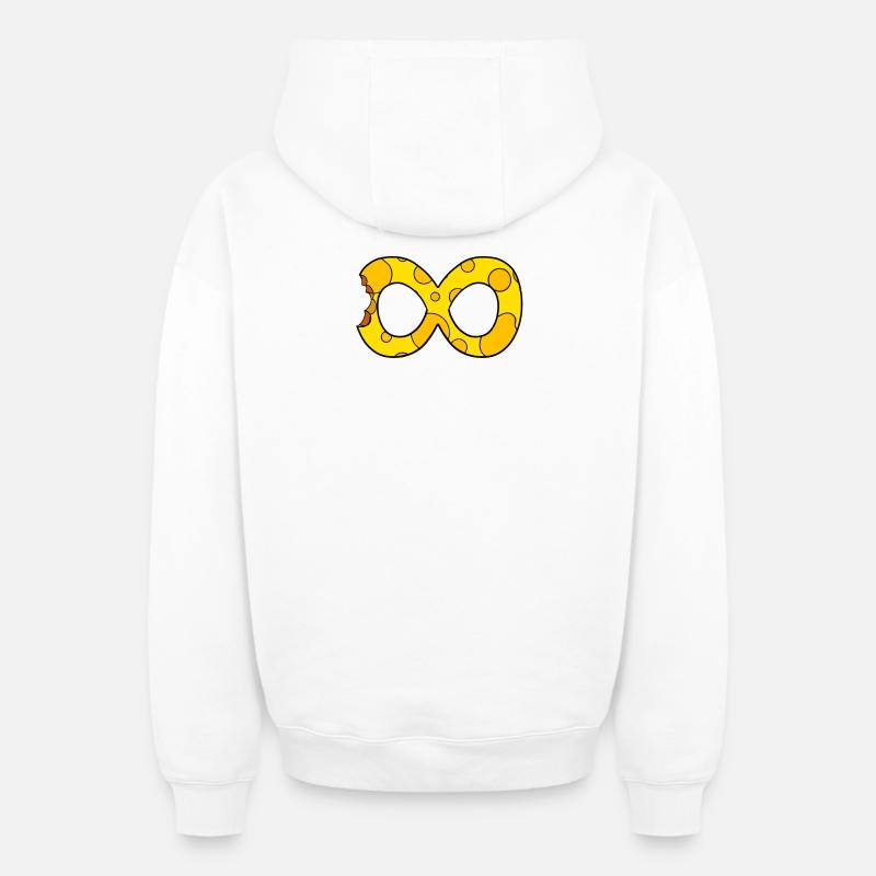 Fromage Infinite - Sweat à capuche unisexe zippé oversize épais SPREAD - blanc