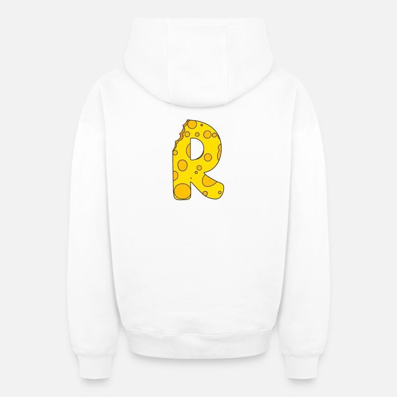 Point R - Sweat à capuche unisexe zippé oversize épais SPREAD - blanc