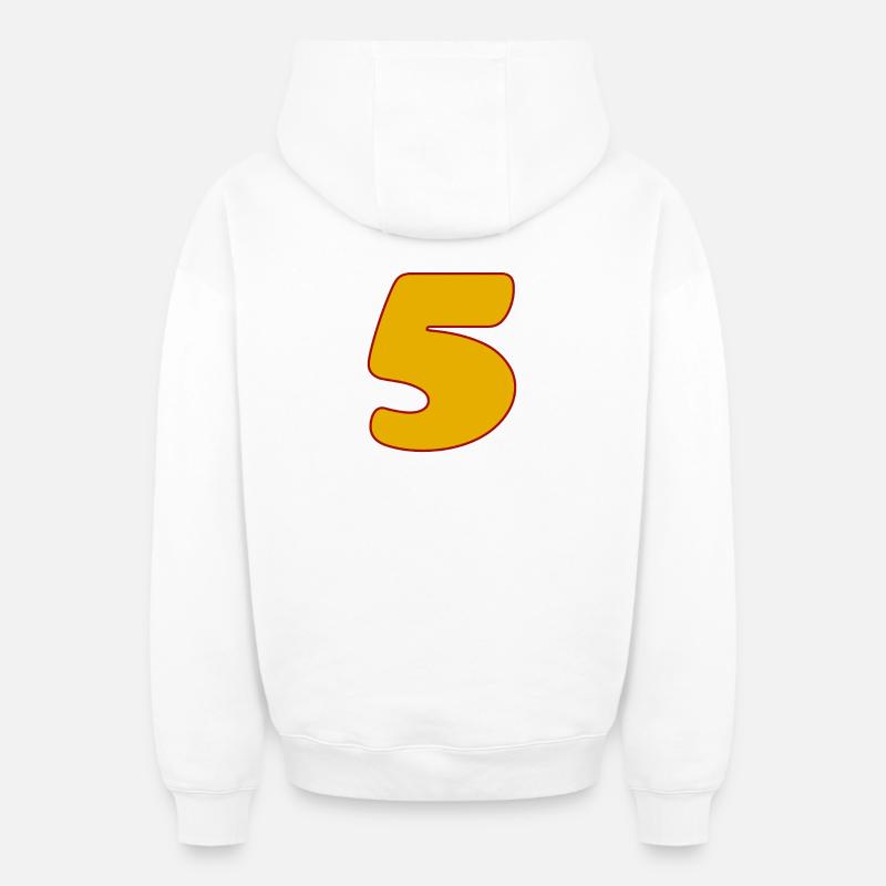 5 - Sweat à capuche unisexe zippé oversize épais SPREAD - blanc