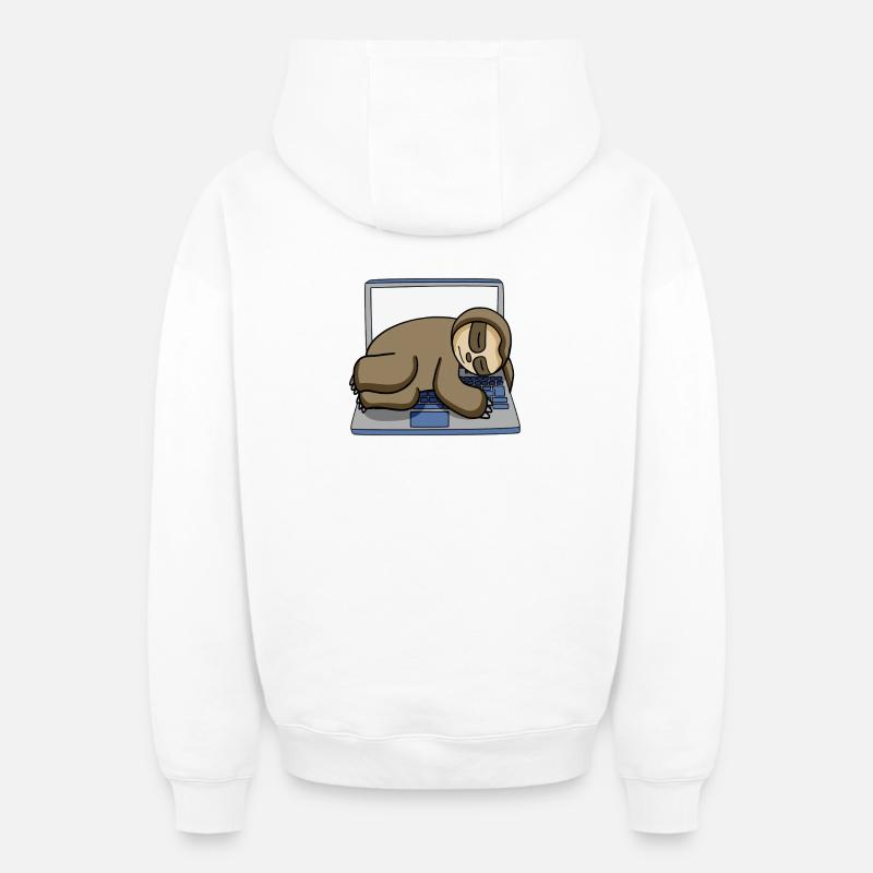 Computer Nerd Programmierer Geschenk - Oversized Heavyweight Unisex Zip Hoodie - Weiß