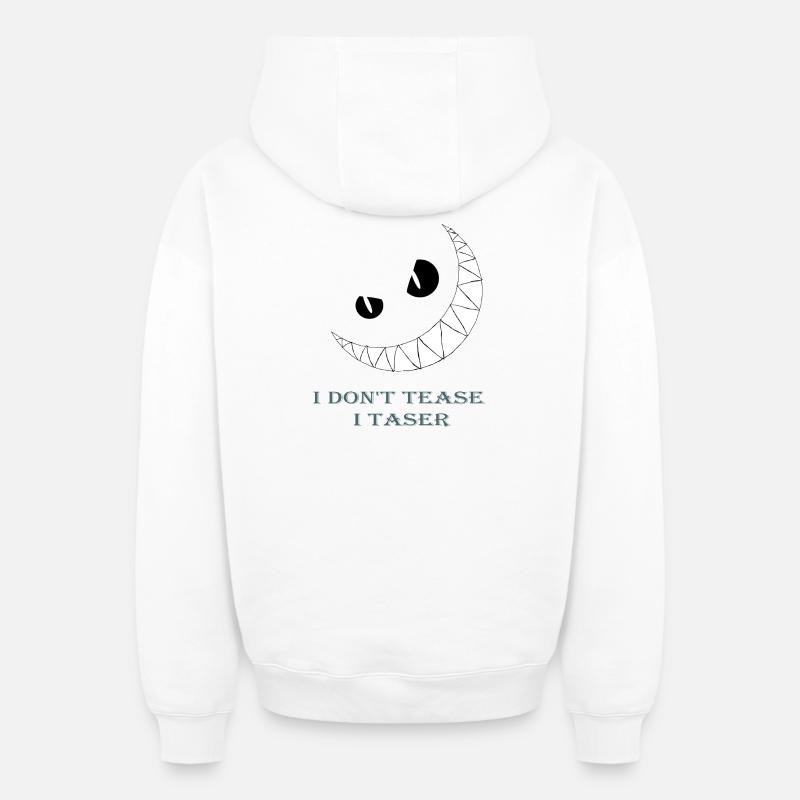 Soyez averti - Sweat à capuche unisexe zippé oversize épais SPREAD - blanc
