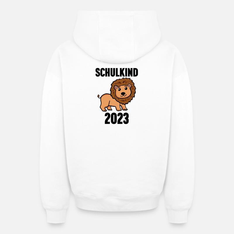 Schuldkind Einschulung 2023 - Oversized Heavyweight Unisex Zip Hoodie - Weiß
