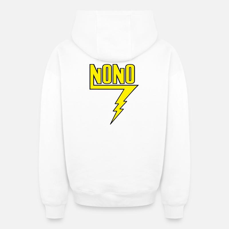 Nono - Sweat à capuche unisexe zippé oversize épais SPREAD - blanc