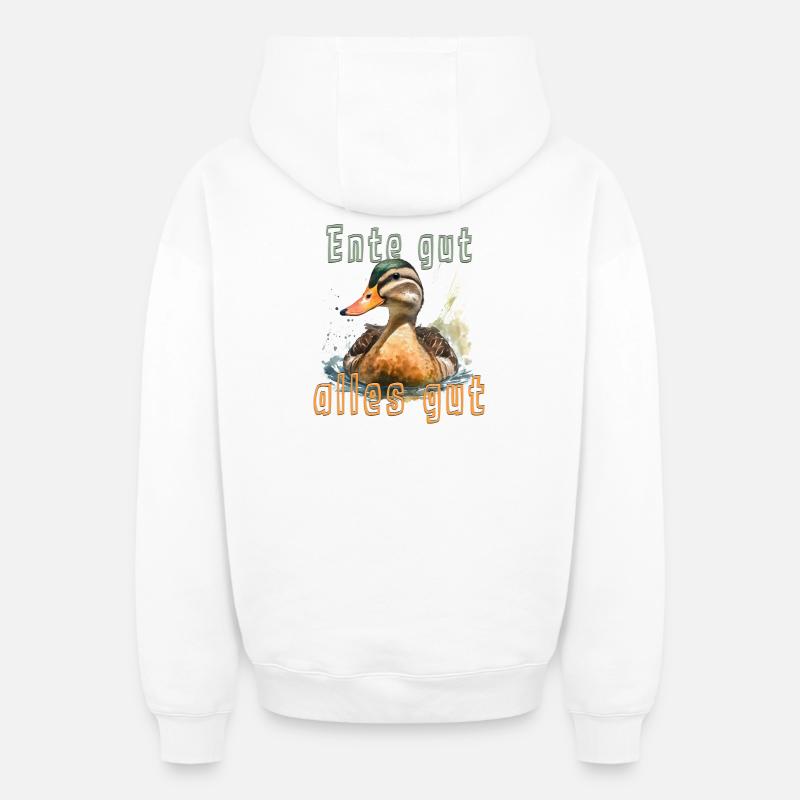 En(t)(d)e bon, tout va bien ? - Sweat à capuche unisexe zippé oversize épais SPREAD - blanc