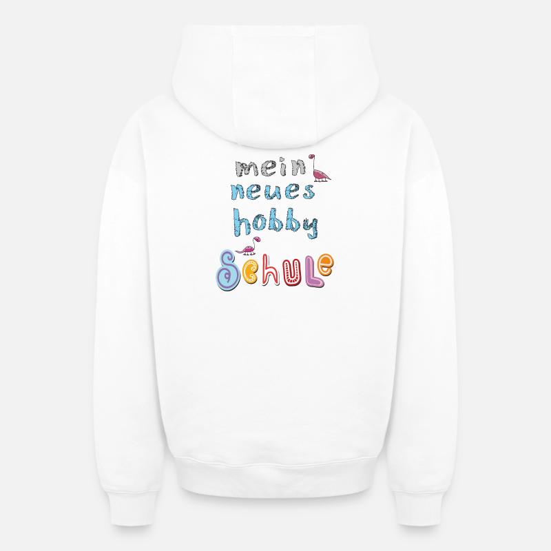 Schule Schulkind - Oversized Heavyweight Unisex Zip Hoodie - Weiß