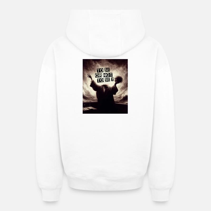 Sein oder nicht sein? - Oversized Heavyweight Unisex Zip Hoodie - Weiß