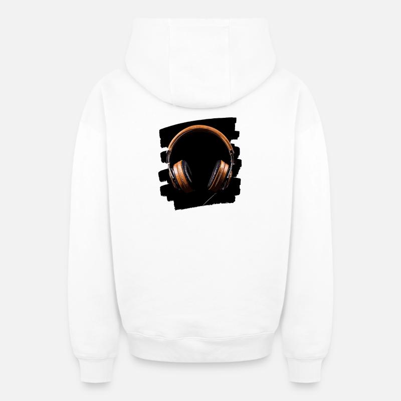 Casque - Sweat à capuche unisexe zippé oversize épais SPREAD - blanc