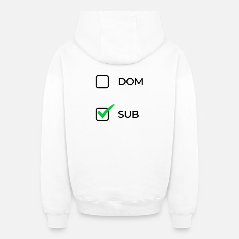 Choix sub - Sweat à capuche unisexe zippé oversize épais SPREAD - blanc