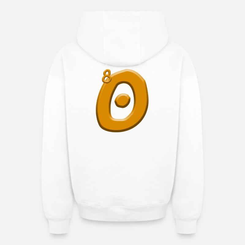 80e anniversaire - Sweat à capuche unisexe zippé oversize épais SPREAD - blanc