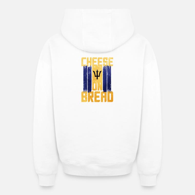 Barbade - Sweat à capuche unisexe zippé oversize épais SPREAD - blanc