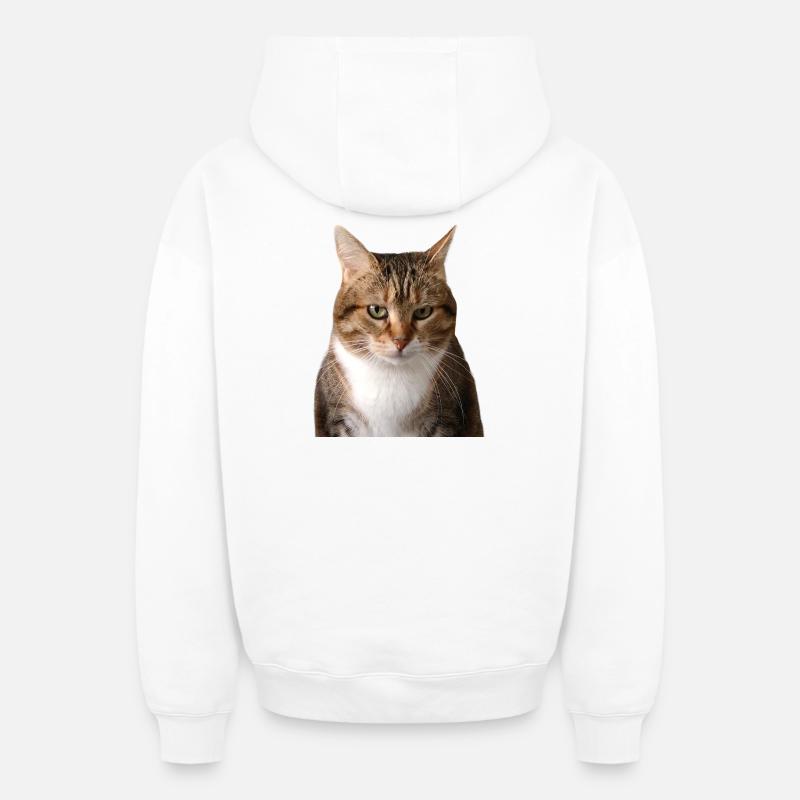 Missty portrait - Sweat à capuche unisexe zippé oversize épais SPREAD - blanc