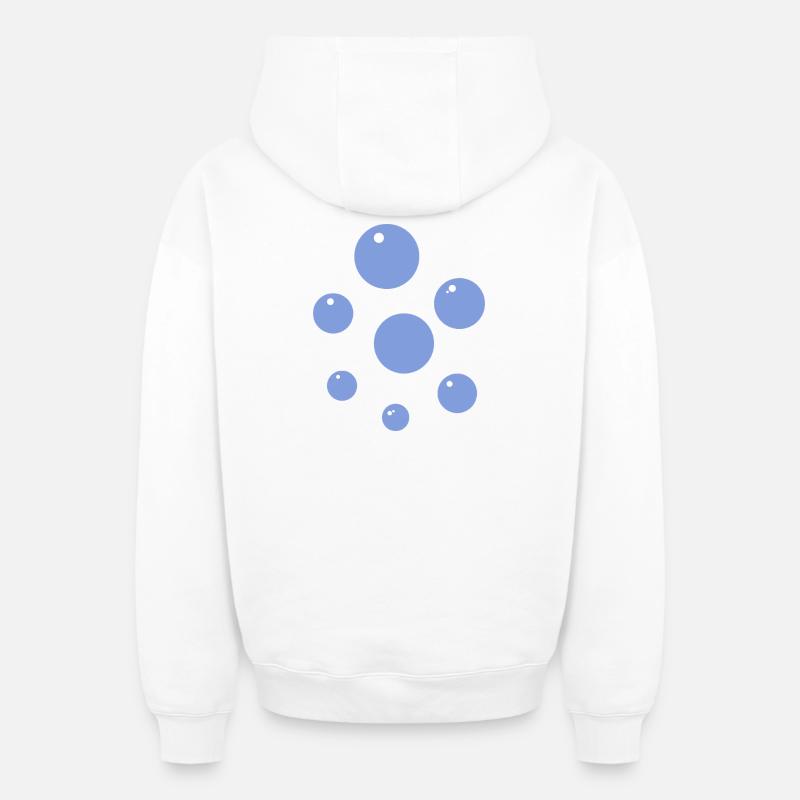 Bulle - Sweat à capuche unisexe zippé oversize épais SPREAD - blanc