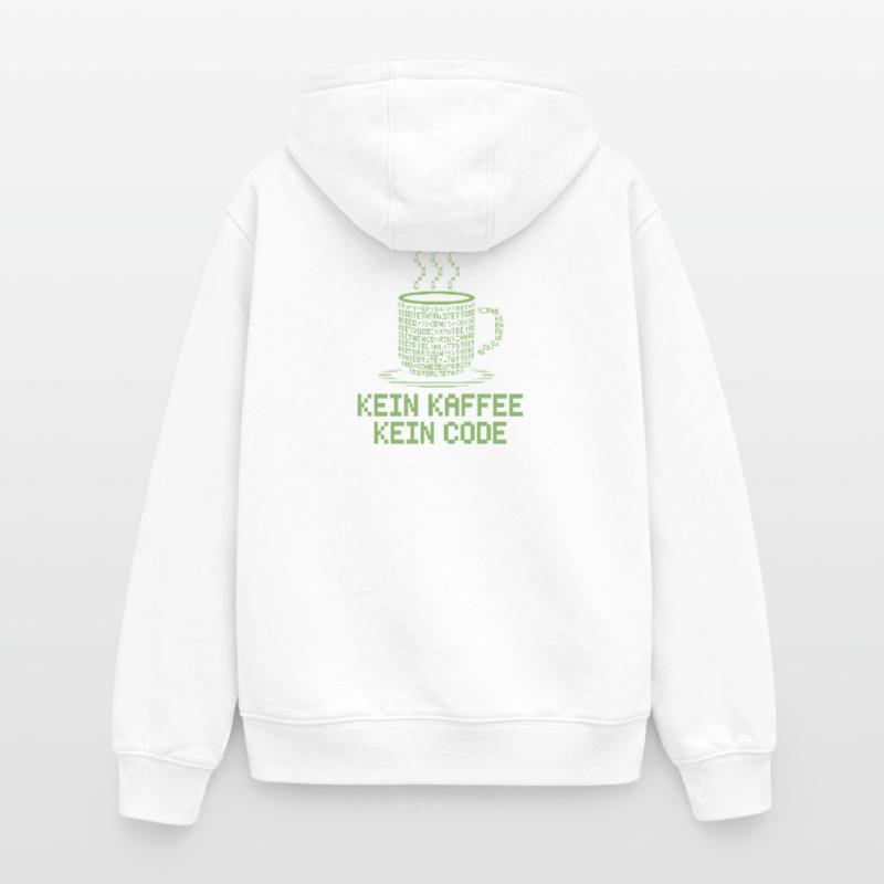 No Coffee No Code Programmer Computer Scientist Oversized Heavyweight Unisex Zip Hoodie