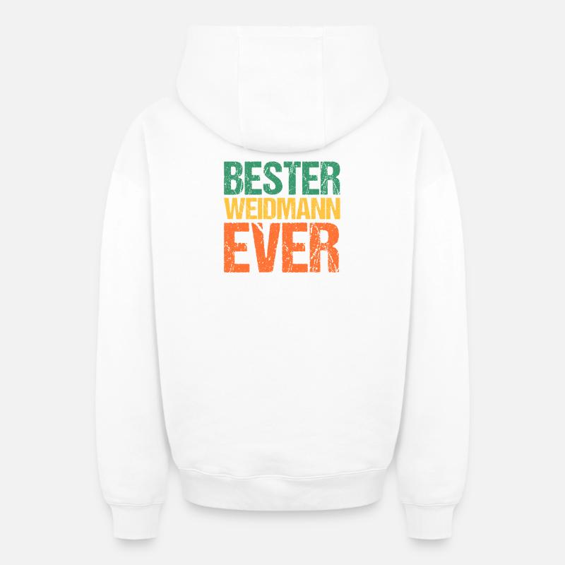 Chasse Chasse Chasseurs Chasseurs - Sweat à capuche unisexe zippé oversize épais SPREAD - blanc