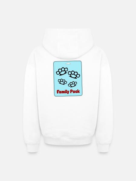 Family Pack - Oversized Heavyweight Unisex Zip Hoodie - Weiß