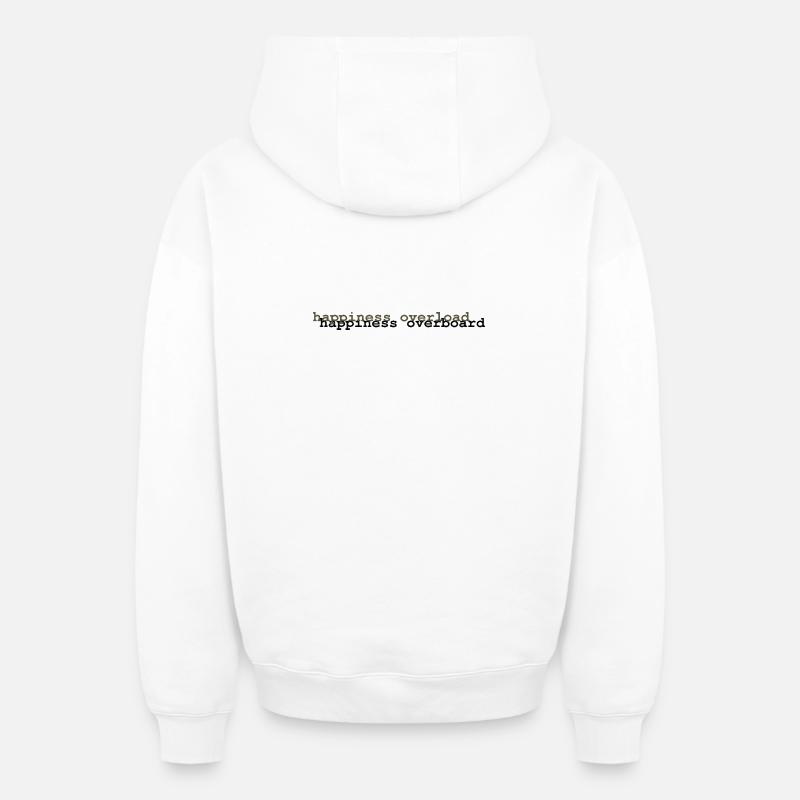 Parler de sentiments 4 - Sweat à capuche unisexe zippé oversize épais SPREAD - blanc