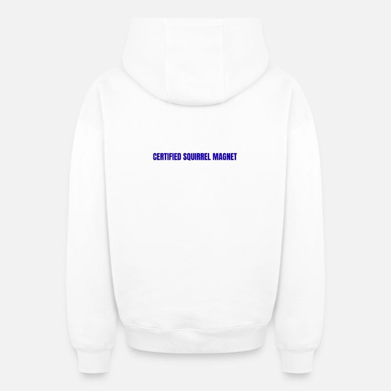 unique - Sweat à capuche unisexe zippé oversize épais SPREAD - blanc