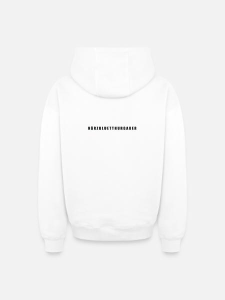 Härzbluetthurgauer Kanton Thurgau - Oversized Heavyweight Unisex Zip Hoodie - Weiß