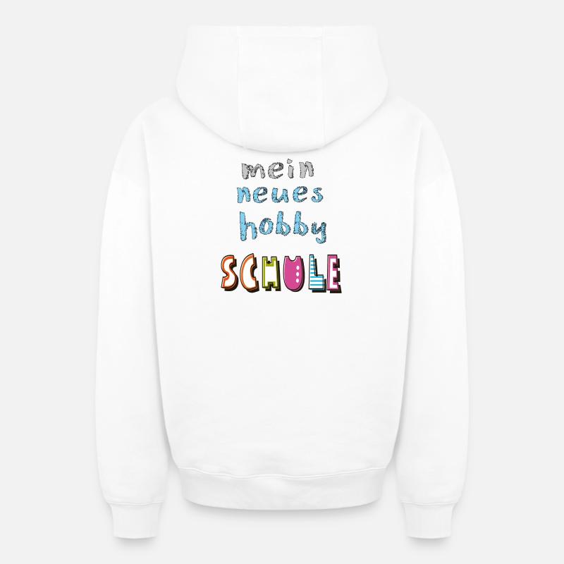 Écolier Enfant - Sweat à capuche unisexe zippé oversize épais SPREAD - blanc