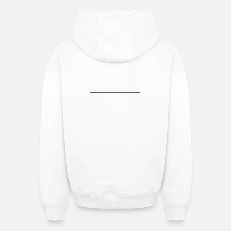 Icône de ligne - Sweat à capuche unisexe zippé oversize épais SPREAD - blanc