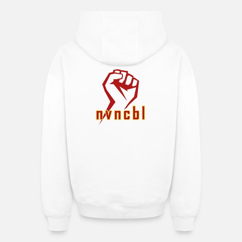 Invincible 01 - Sweat à capuche unisexe zippé oversize épais SPREAD - blanc