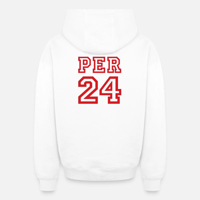 Peru - Oversized Heavyweight Unisex Zip Hoodie - Weiß