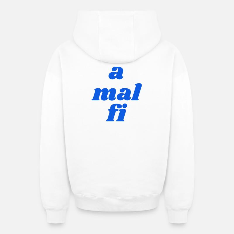 A Times Fi - Sweat à capuche unisexe zippé oversize épais SPREAD - blanc