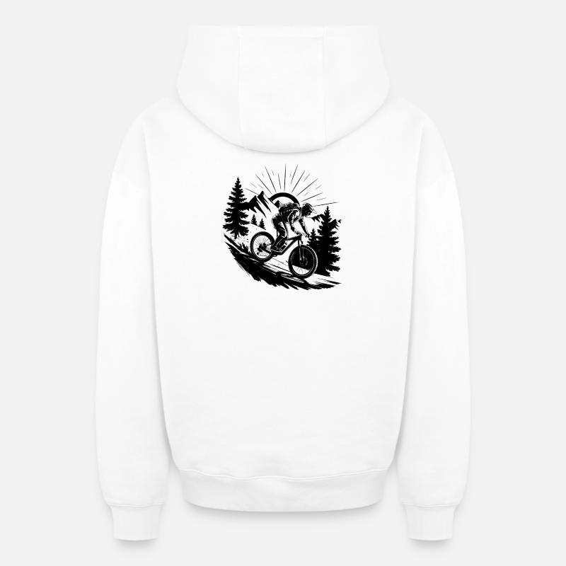 VTT VTT - Sweat à capuche unisexe zippé oversize épais SPREAD - blanc