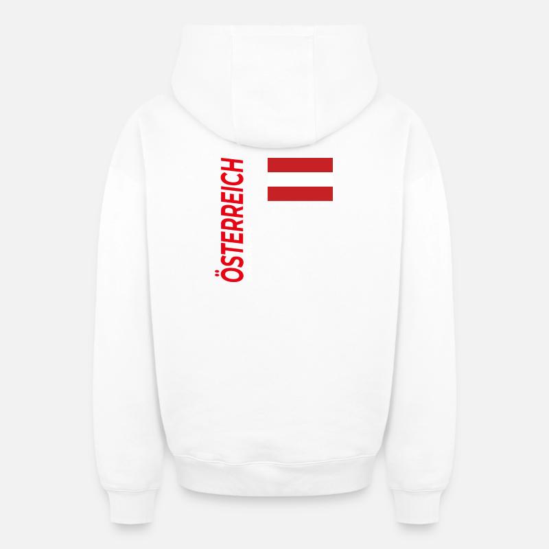 Salzbourg - Sweat à capuche unisexe zippé oversize épais SPREAD - blanc