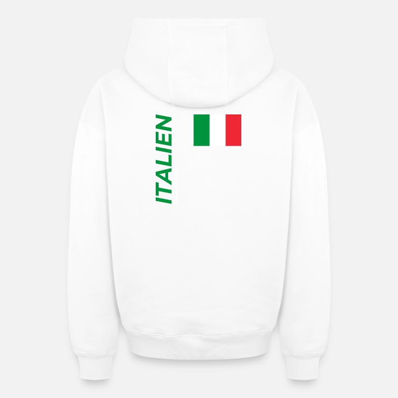 Palermo - Oversized Heavyweight Unisex Zip Hoodie - Weiß