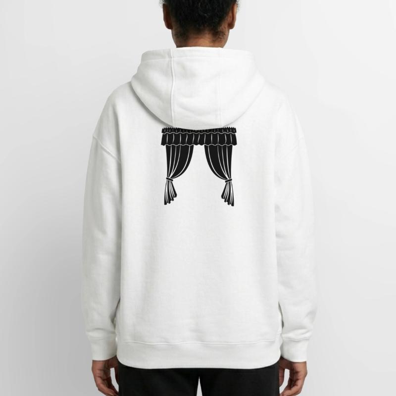 Vorhänge Theater oder Geschäft Oversized Heavyweight Unisex Zip Hoodie