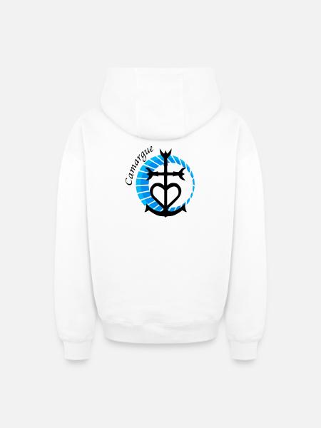 Camargue - Oversized Heavyweight Unisex Zip Hoodie - Weiß