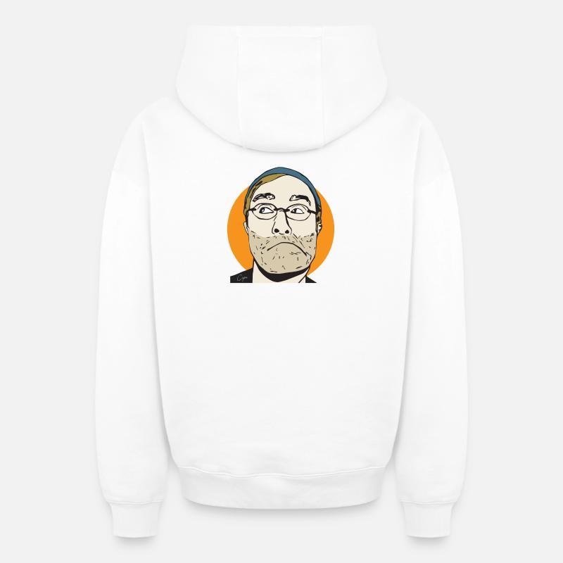 Lucius - Sweat à capuche unisexe zippé oversize épais SPREAD - blanc