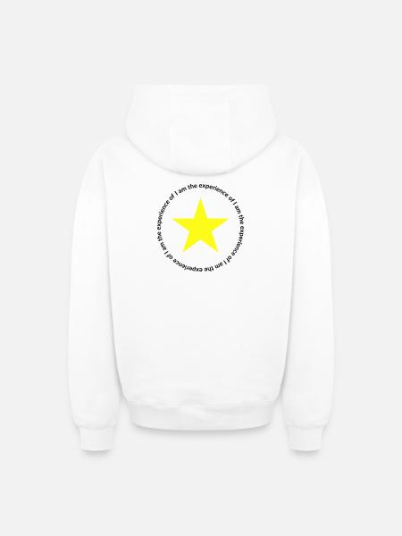 Mantric 2 - I am - Oversized Heavyweight Unisex Zip Hoodie - white