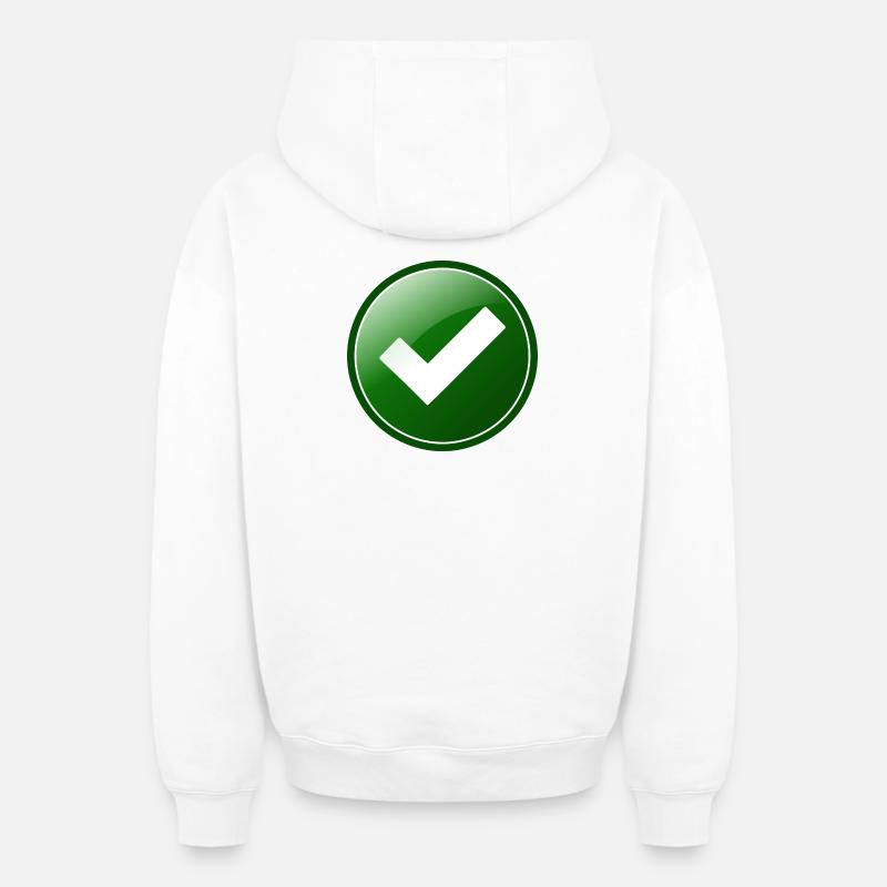 approved - Sweat à capuche unisexe zippé oversize épais SPREAD - blanc