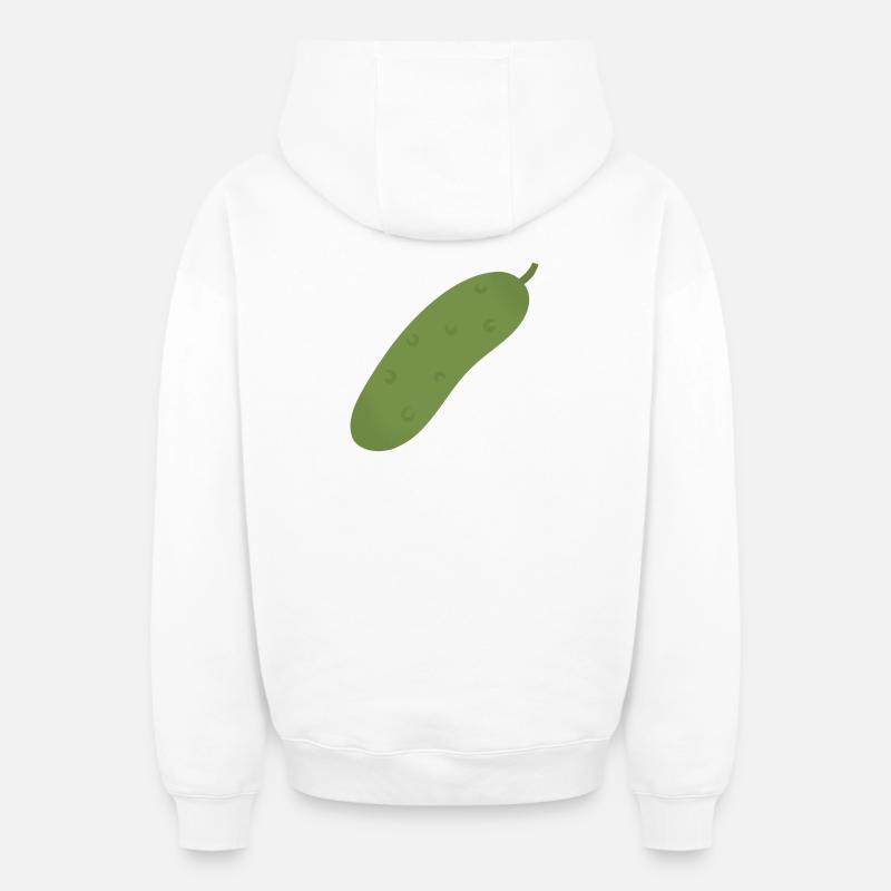 Pickle Tee - Sweat à capuche unisexe zippé oversize épais SPREAD - blanc