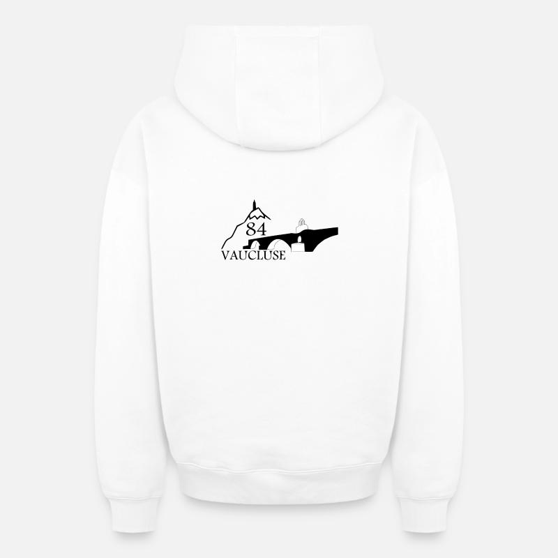 Vaucluse - Oversized Heavyweight Unisex Zip Hoodie - Weiß