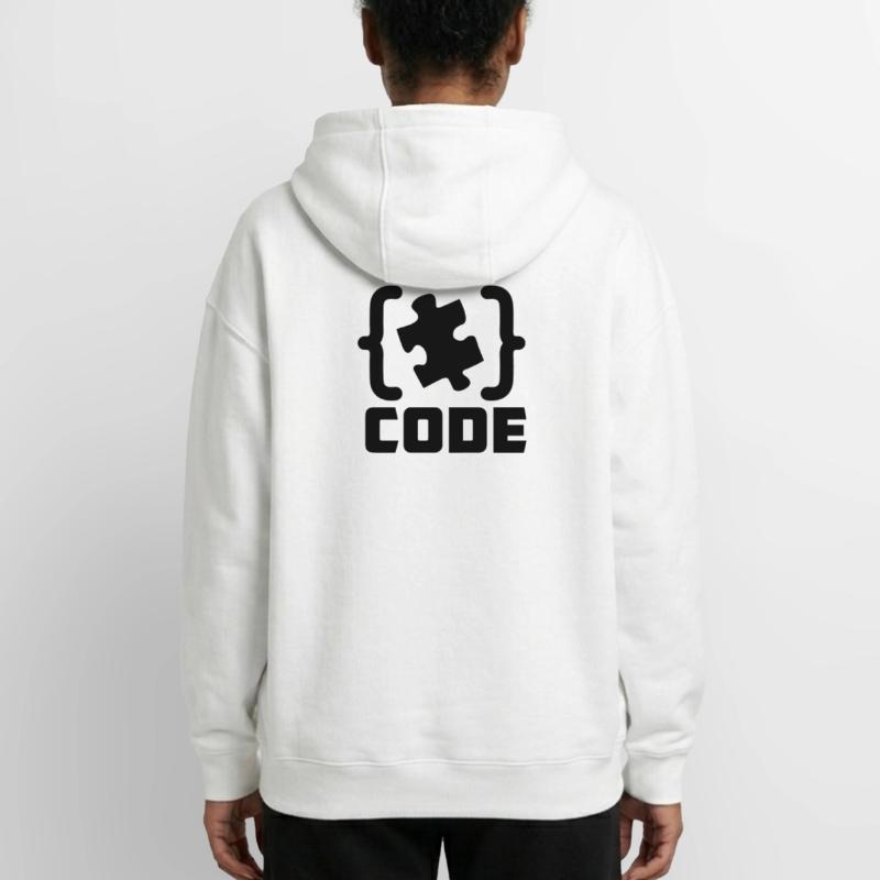 programmeur Code résolution de pièces de puzzle Sweat à capuche unisexe zippé oversize épais SPREAD