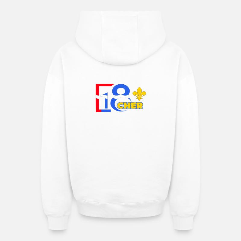 Cher - Sweat à capuche unisexe zippé oversize épais SPREAD - blanc