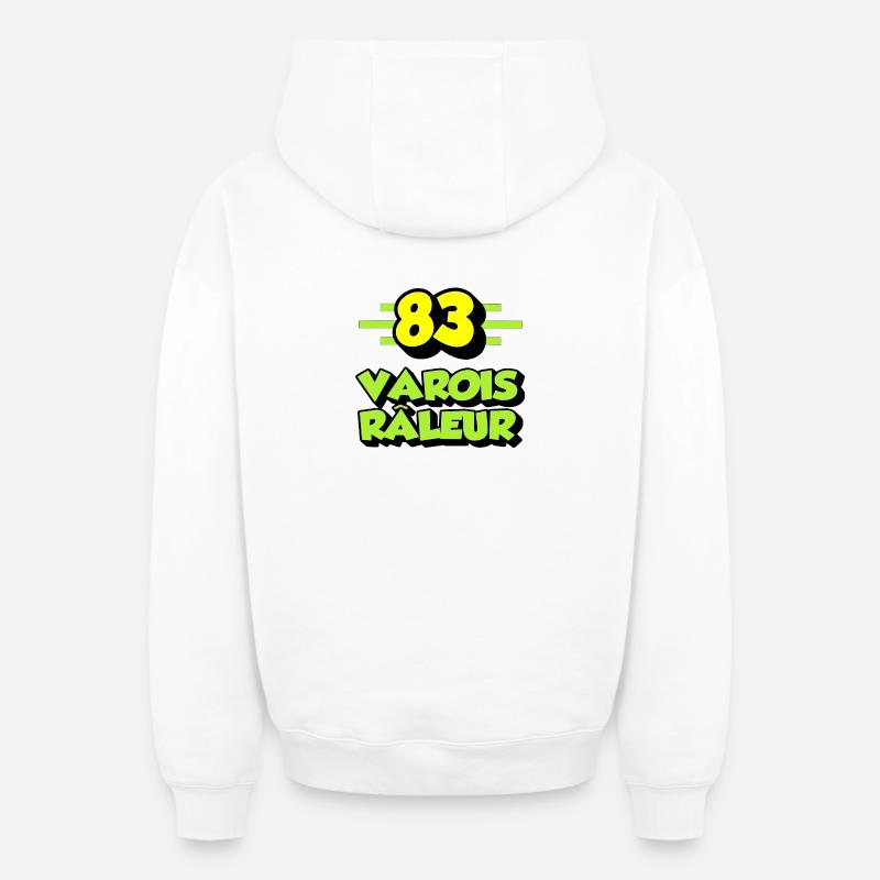 Beschwerdender Var - Oversized Heavyweight Unisex Zip Hoodie - Weiß