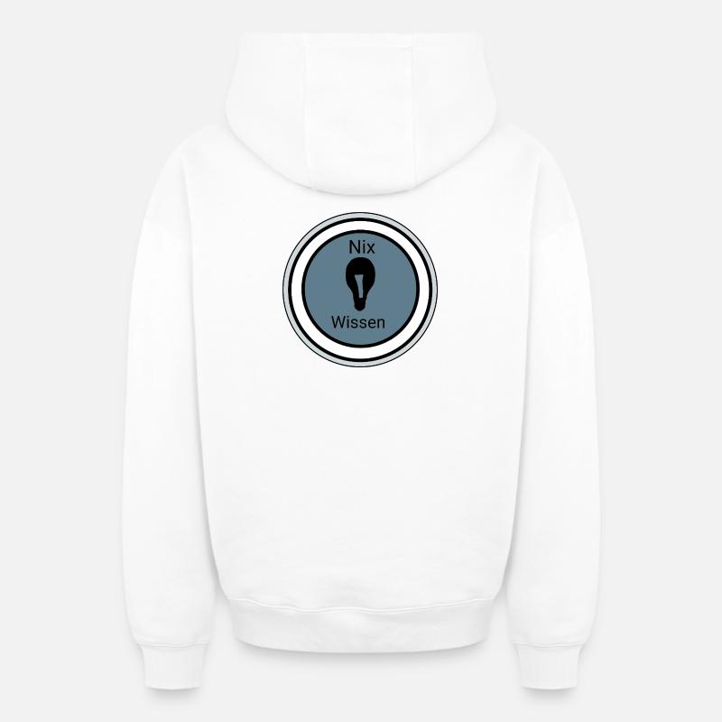 Abstrakte Farbexplosion auf Dunkelgrau - Oversized Heavyweight Unisex Zip Hoodie - Weiß