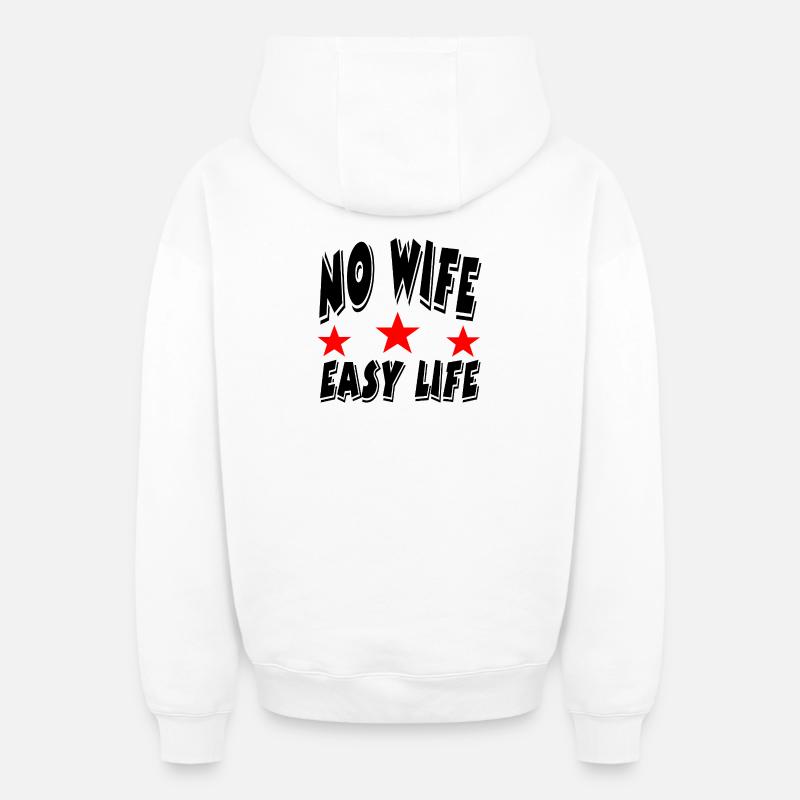 Femme - Sweat à capuche unisexe zippé oversize épais SPREAD - blanc