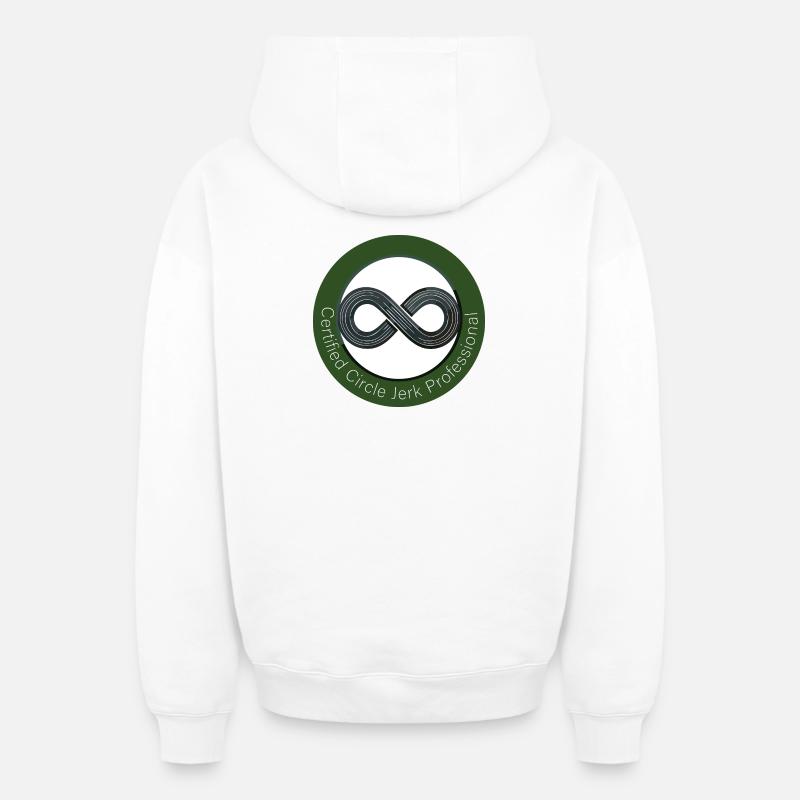 Professionnel certifié Circle Jerk - Sweat à capuche unisexe zippé oversize épais SPREAD - blanc