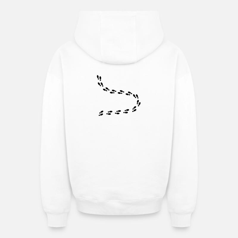 Pas - Sweat à capuche unisexe zippé oversize épais SPREAD - blanc