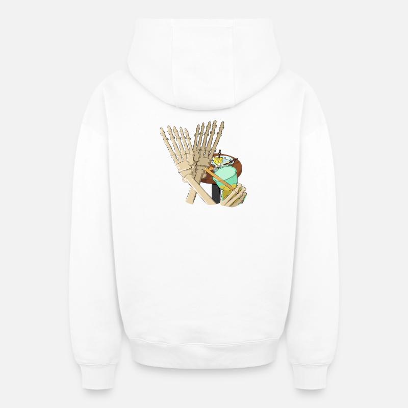 Éternité - Sweat à capuche unisexe zippé oversize épais SPREAD - blanc