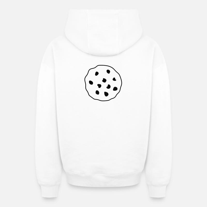 Cookies - Sweat à capuche unisexe zippé oversize épais SPREAD - blanc
